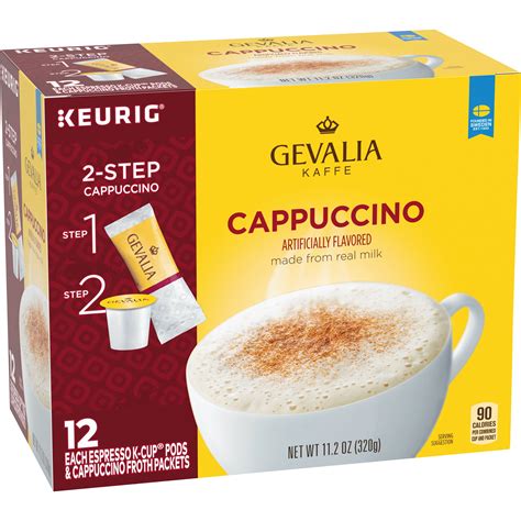 Gevalia Frothy 2-Step Mocha Latte Espresso K-Cup Coffee Pods & Froth Packets Kit (36 ct Pack, 6 Boxes of 6 Pods with Packets) 4. . Gevalia k cups